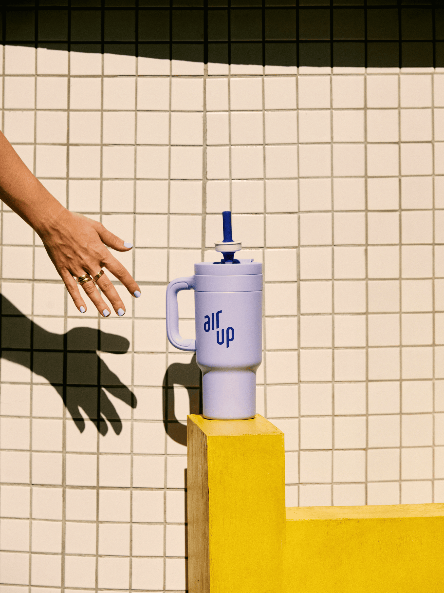 air up® Tumbler mit Griff 890 ml Blue Cornflower