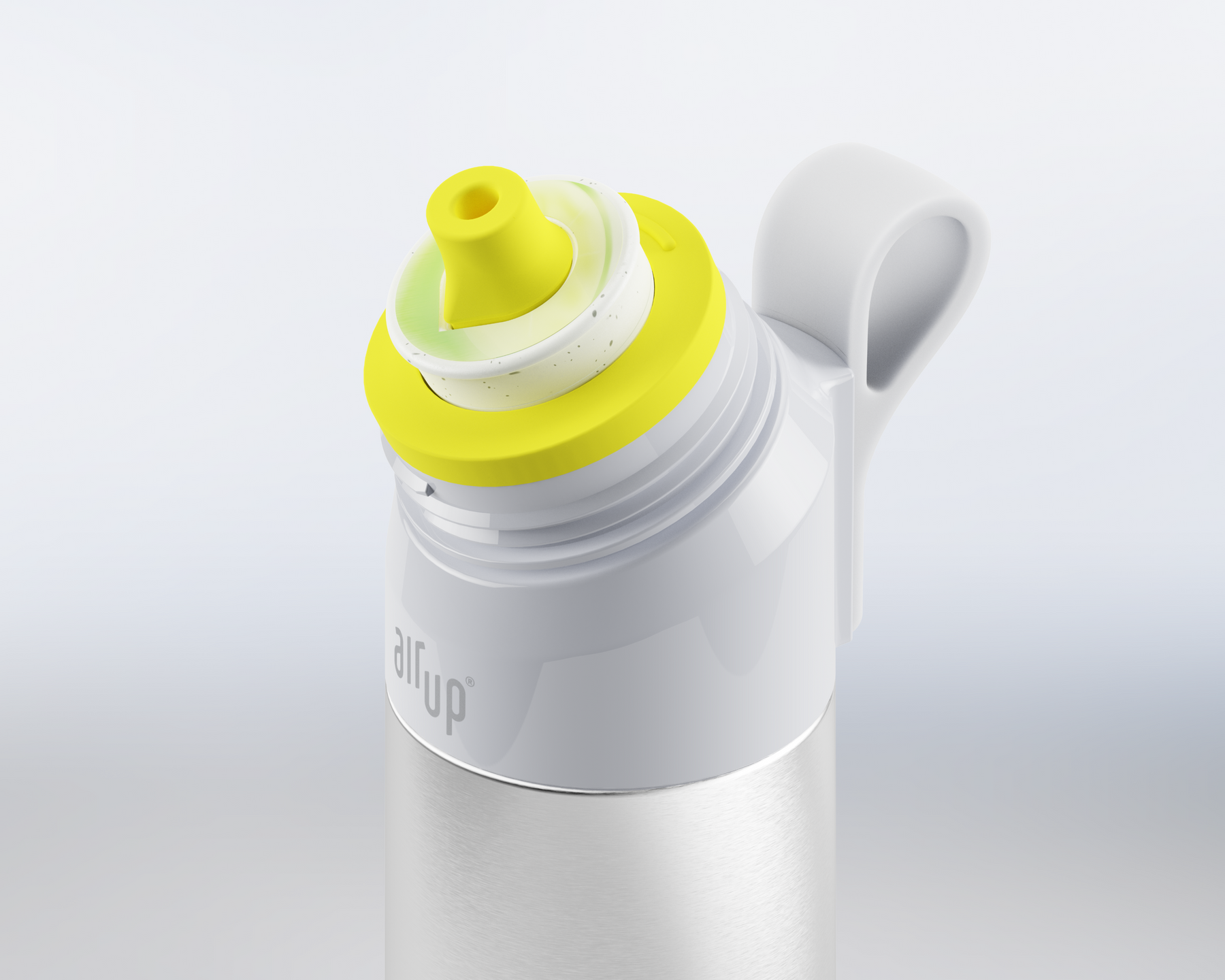 air up® Twist Pro Steel Flasche Set 480 ml Silver
