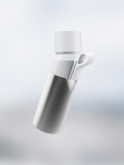 air up® Twist Pro Steel Flasche Set 480 ml Silver