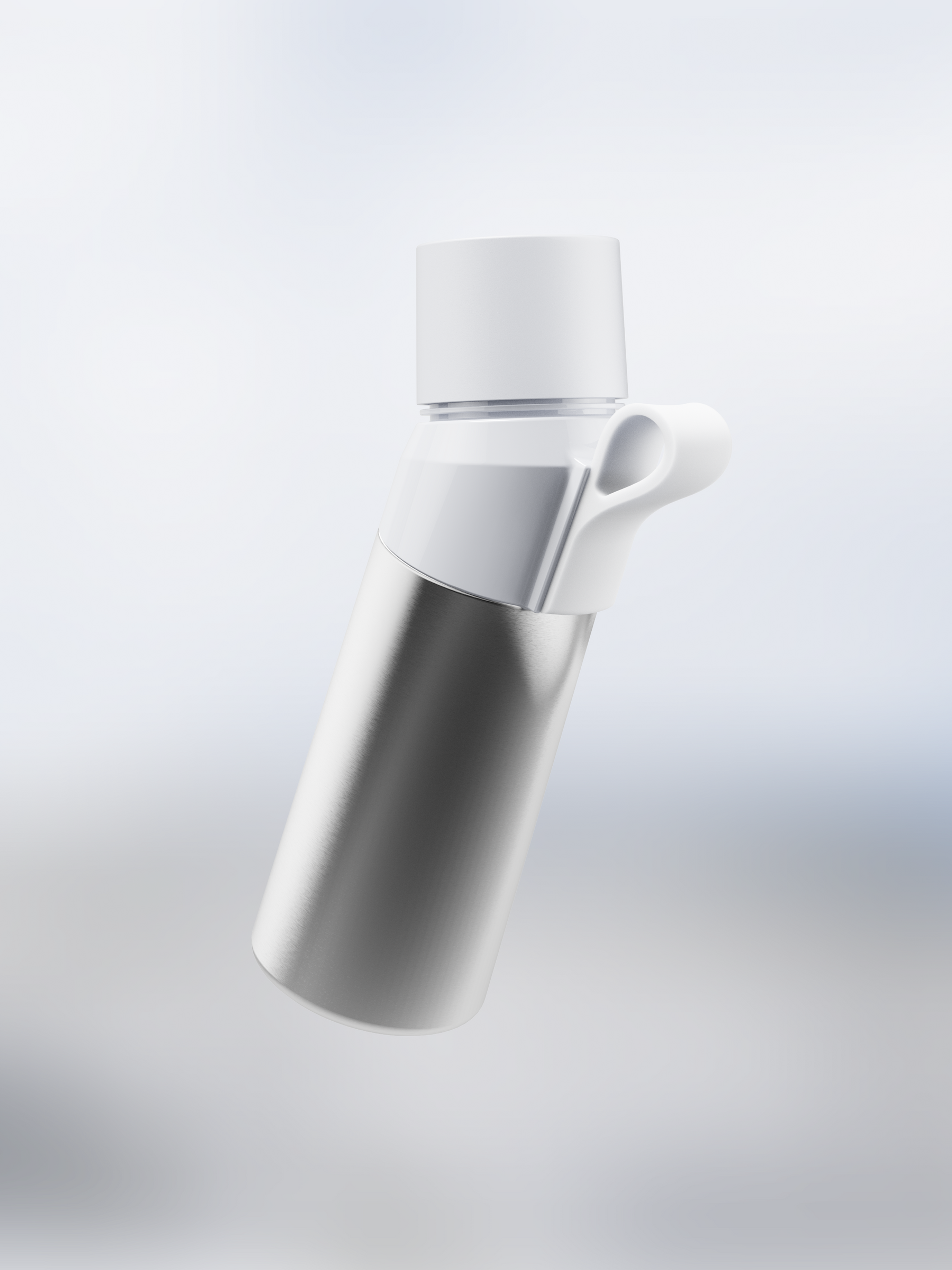 air up® Twist Pro Steel Flasche Set 480 ml Silver