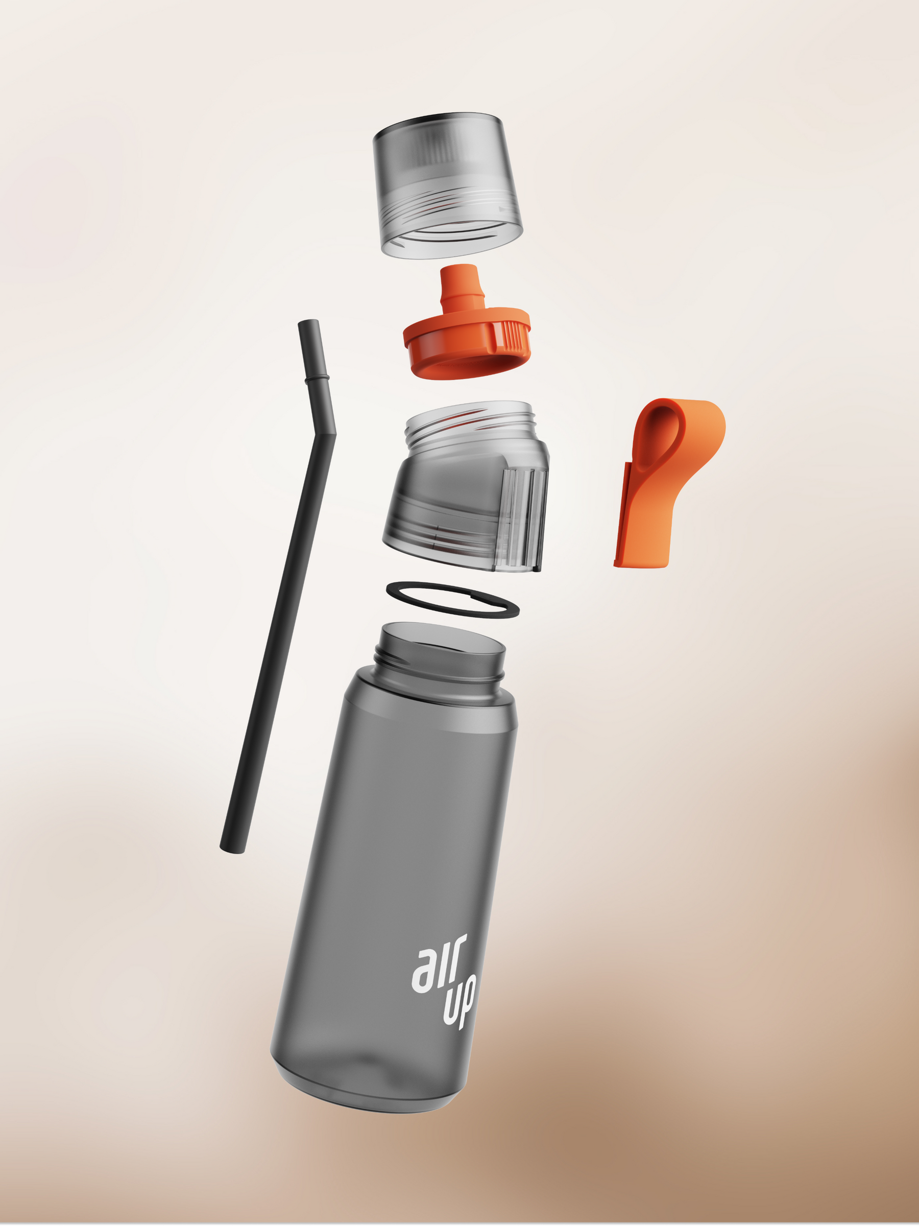 Gen air up® Twist Pro Bottle 1000 ml Charcoal Grey
