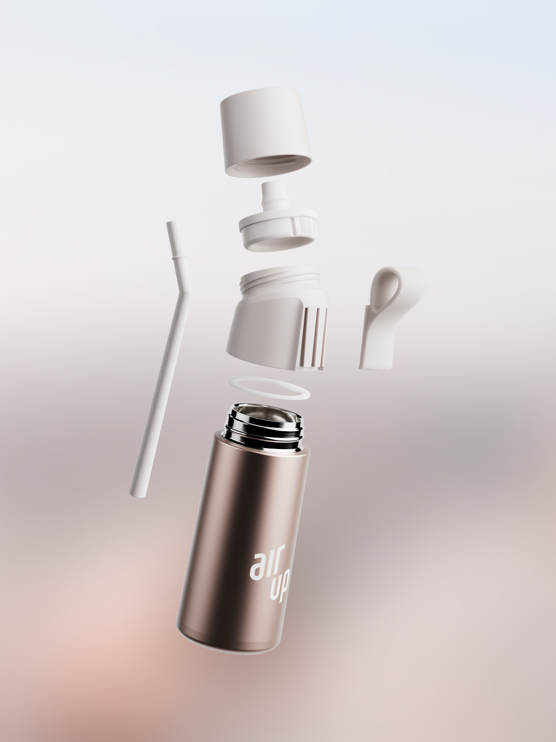 air up® Twist Pro Steel Bottle 480 ml Blush Quartz