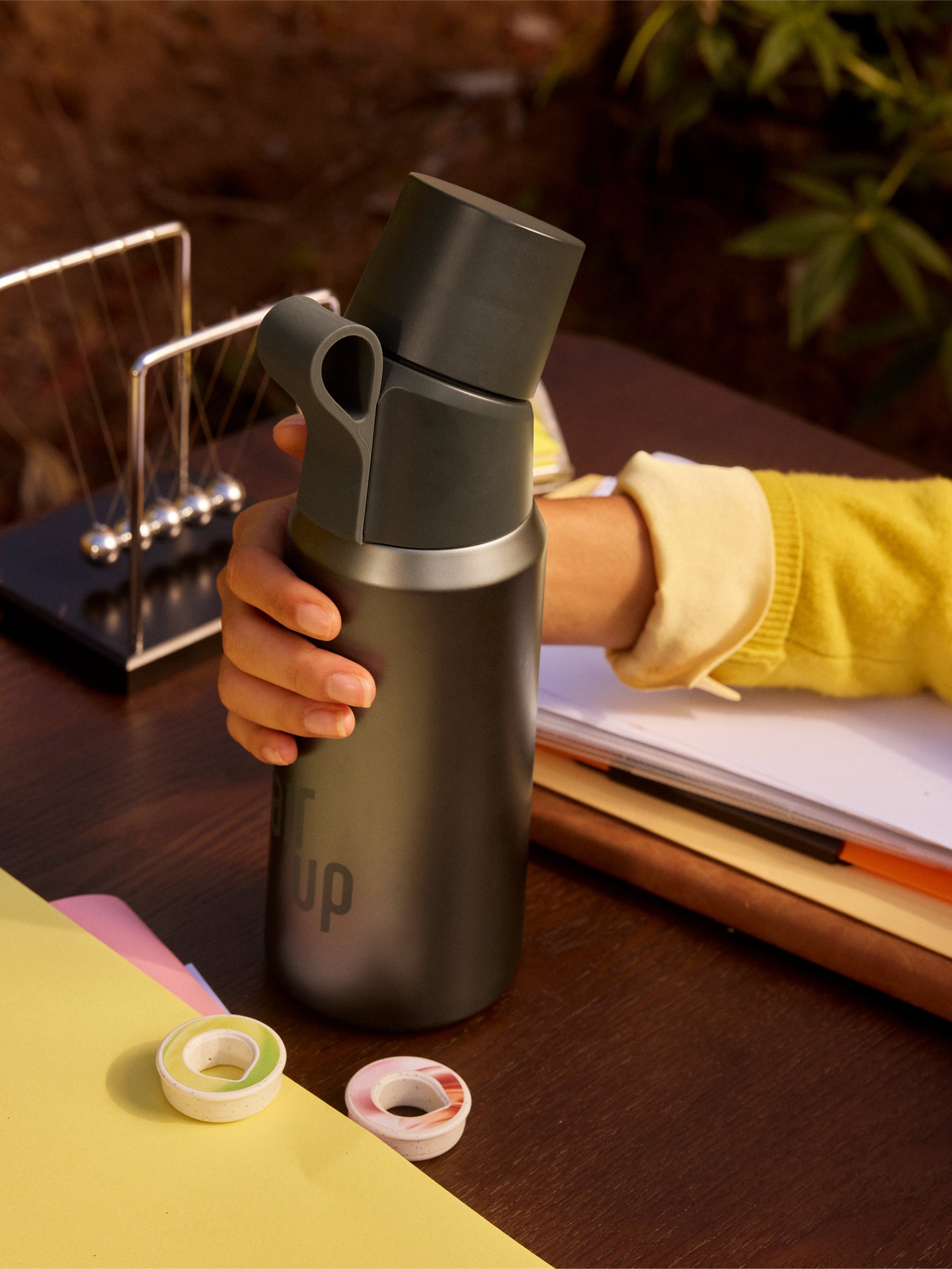 air up® Twist Pro Steel Flasche 850 ml Dusky Obsidian