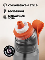 Gen air up® Twist Pro Bottle 1000 ml Charcoal Grey