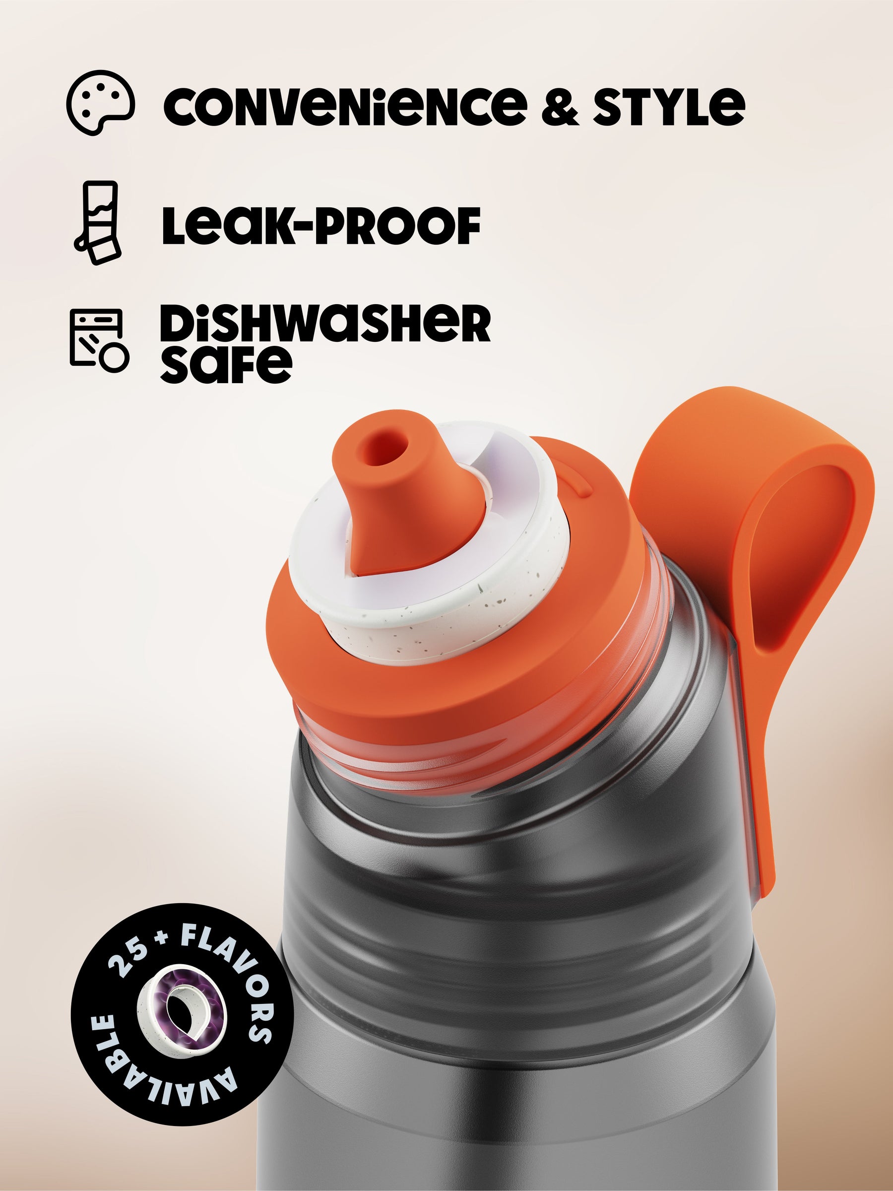 Gen air up® Twist Pro Bottle 1000 ml Charcoal Grey
