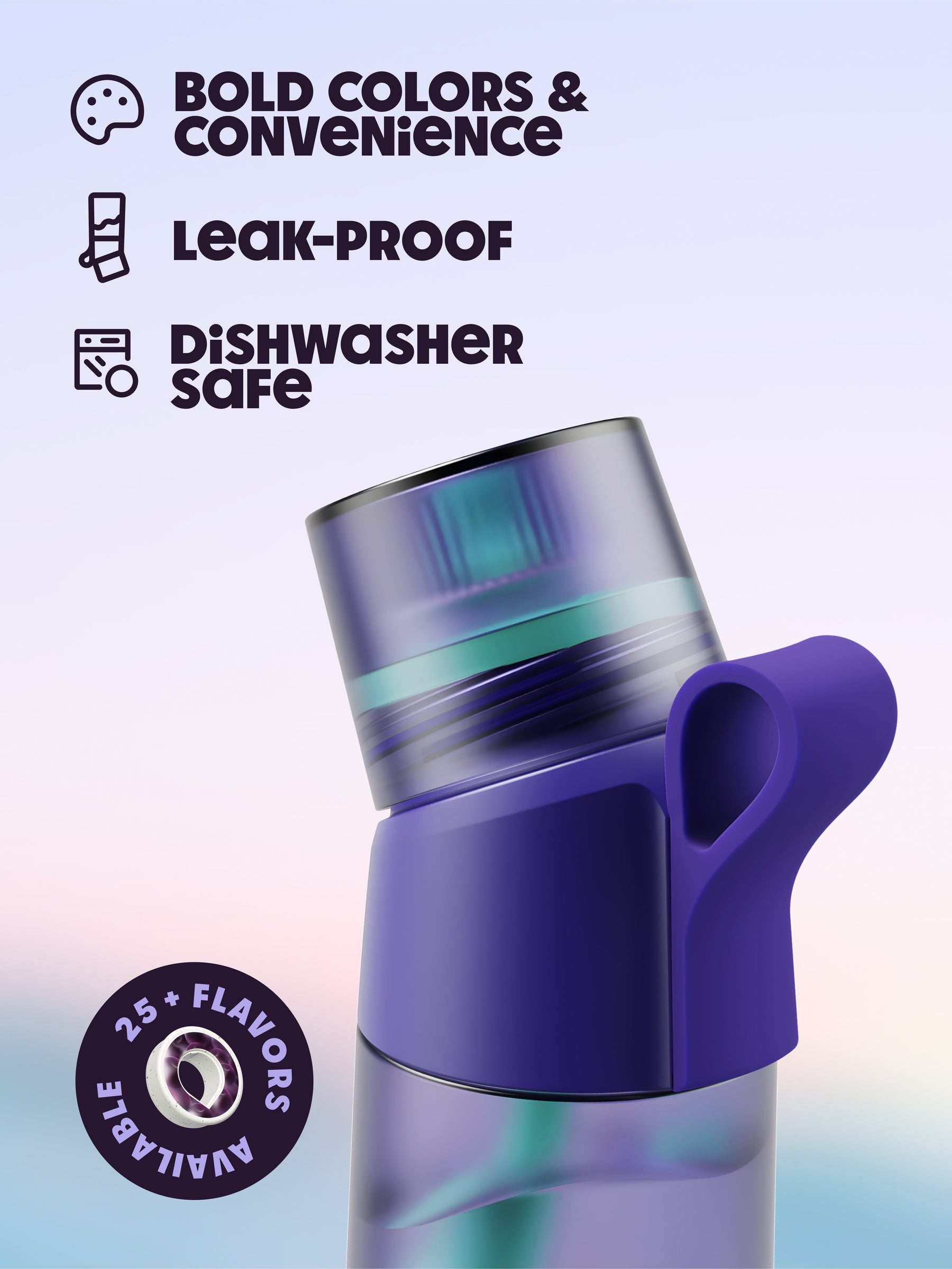 air up® Twist Pro Bottle 600 ml Purple Strike