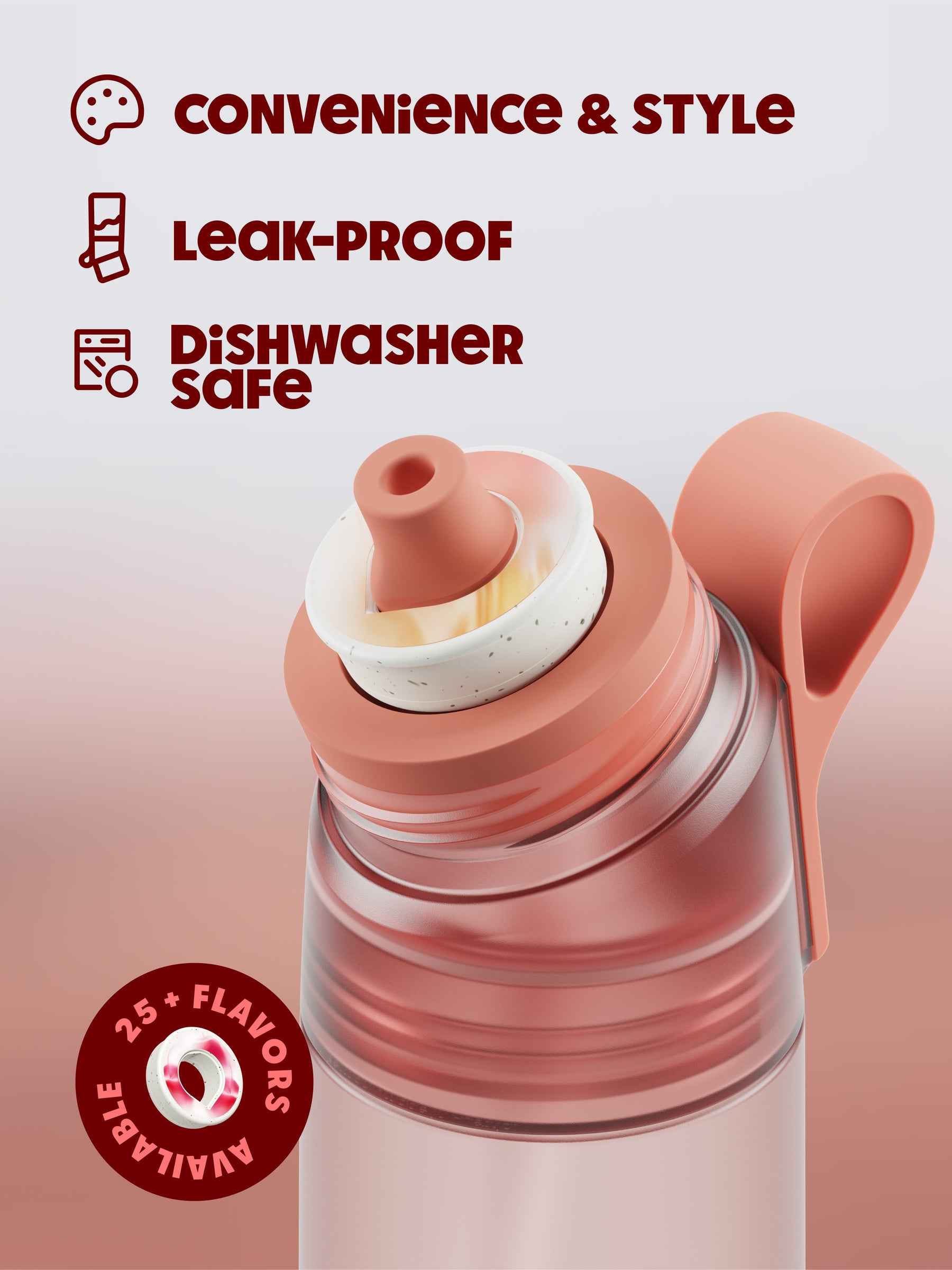 air up® Twist Pro Flasche 600 ml Poppy