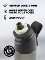 air up® Twist Pro Steel Flasche 480 ml Dusky Obsidian