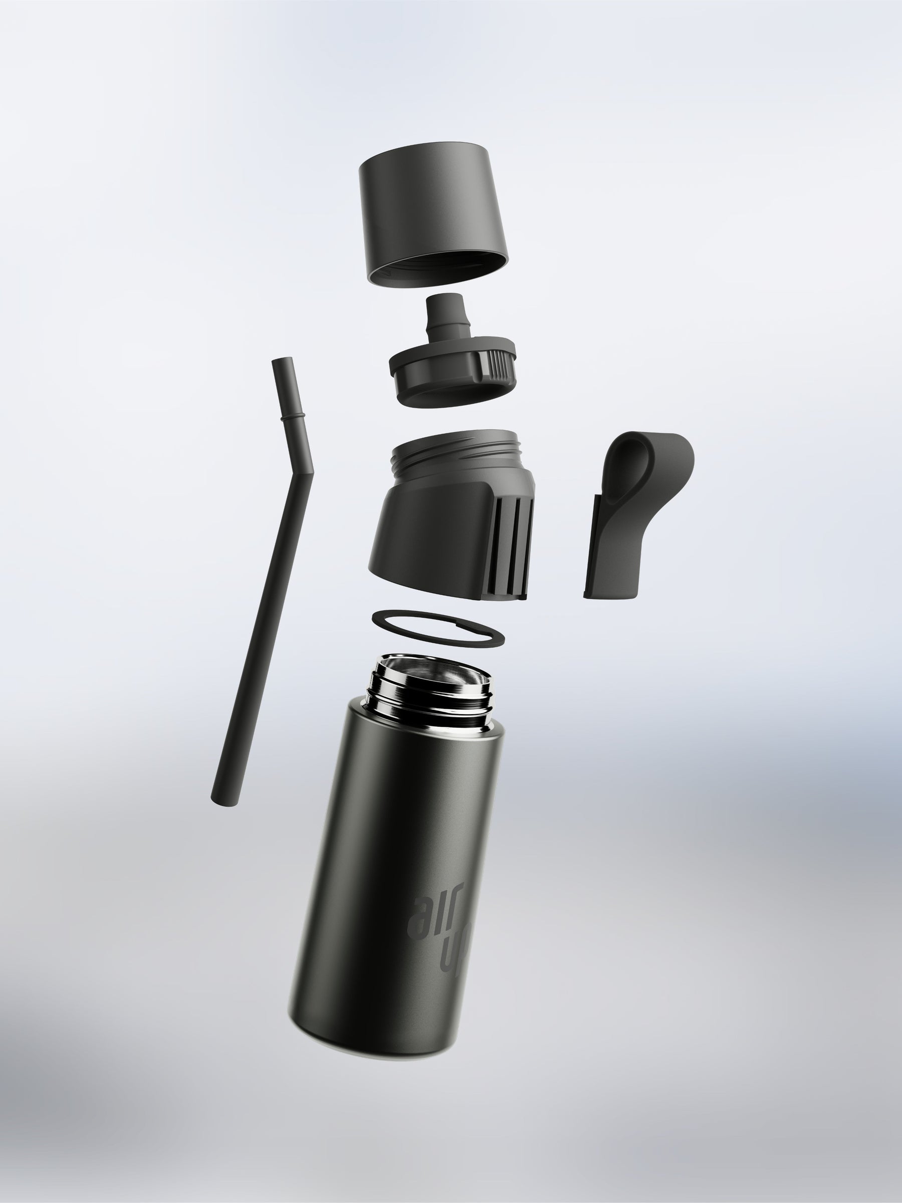 air up® Twist Pro Steel Flasche 480 ml Dusky Obsidian