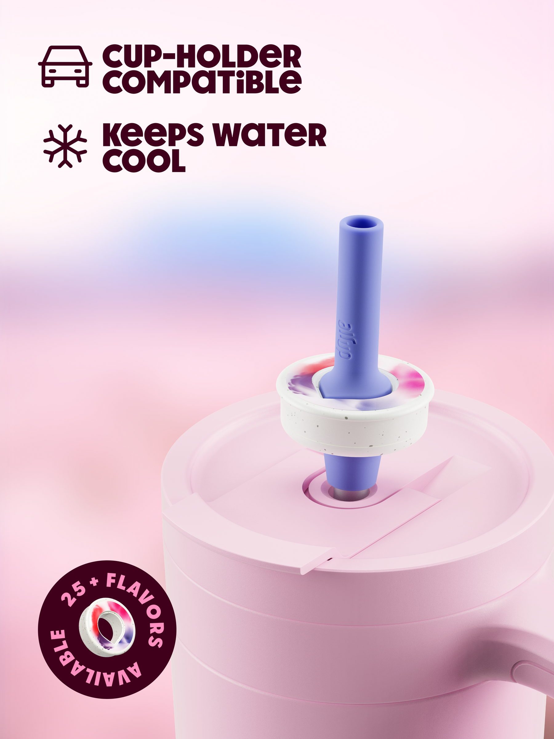 air up® Tumbler with Handle 1200 ml Pink Indigo