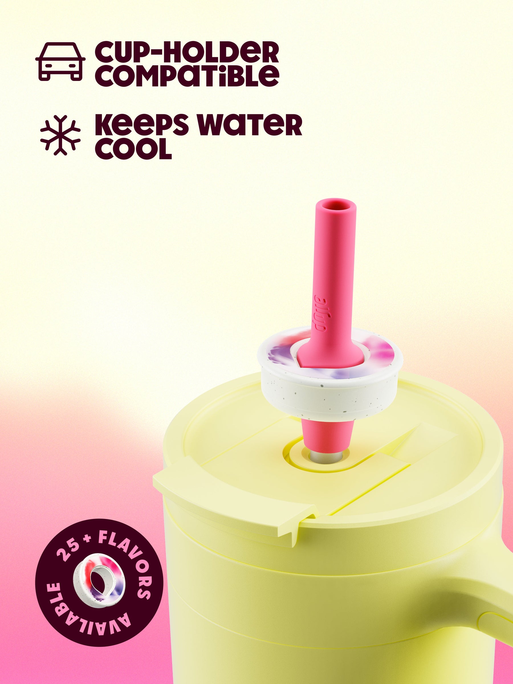 air up® Tumbler mit Griff 890 ml Buttercup Pink