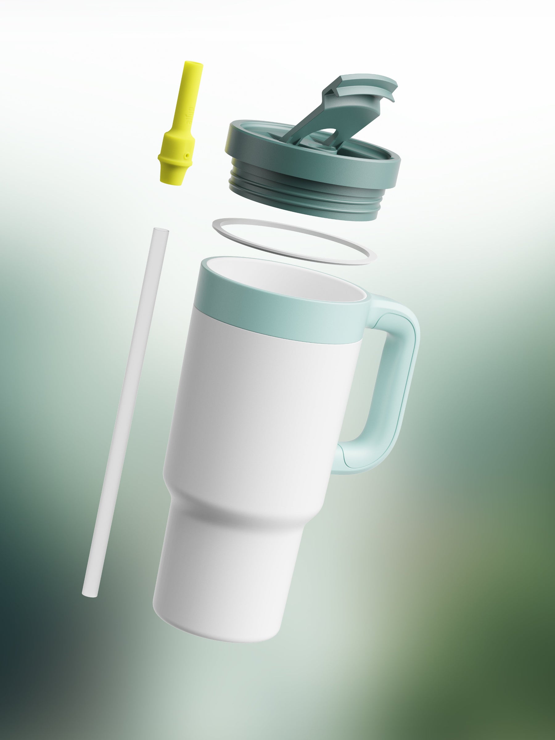 air up® Tumbler with Handle 890 ml White Spearmint