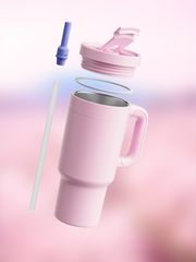 air up® Tumbler with Handle 1200 ml Pink Indigo