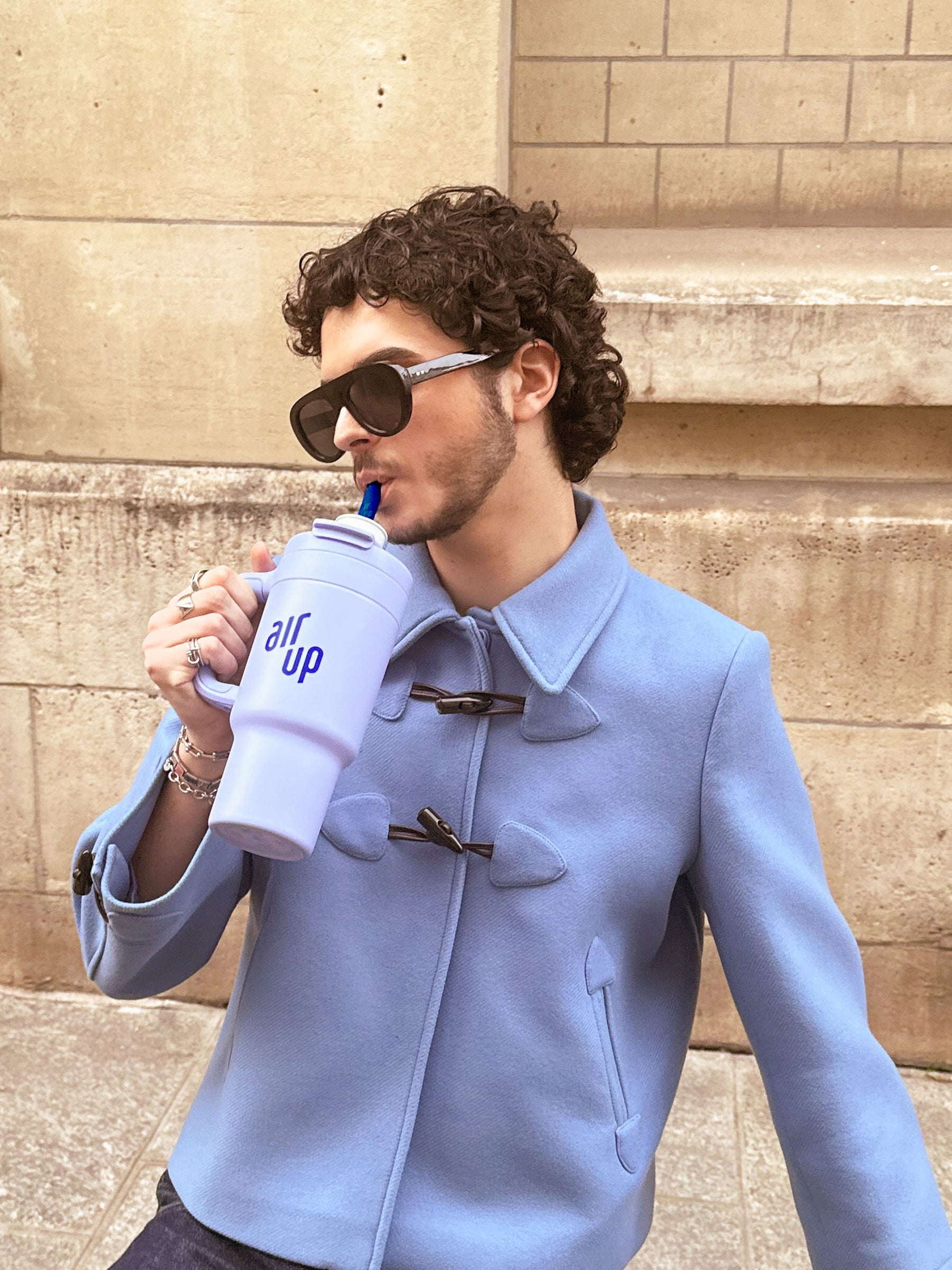 air up® Tumbler mit Griff 890 ml Blue Cornflower
