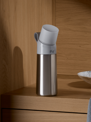 air up® Twist Pro Steel Flasche Set 480 ml Silver