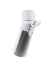air up® Twist Pro Steel Flasche Set 480 ml Silver