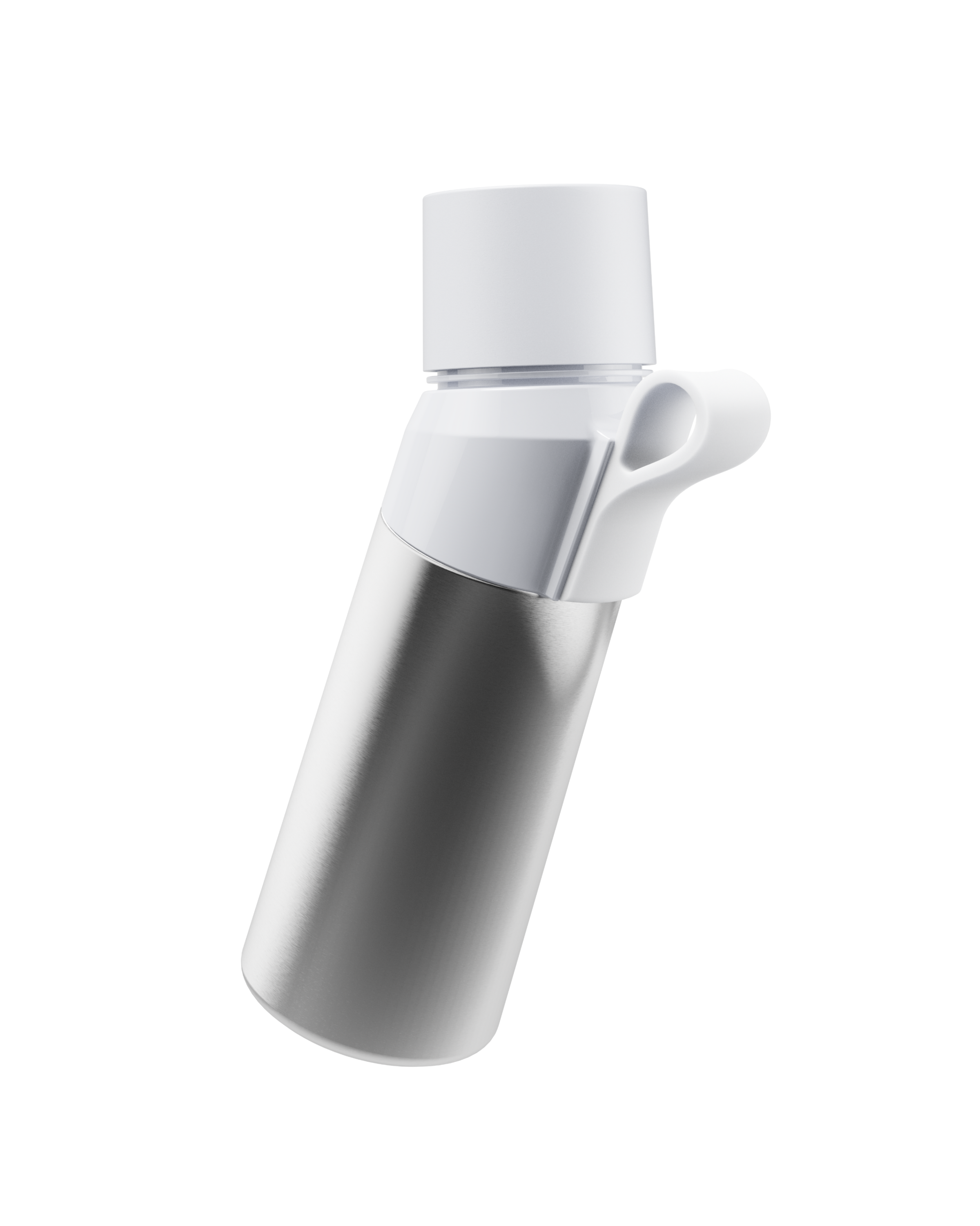 air up® Twist Pro Steel Flasche Set 480 ml Silver